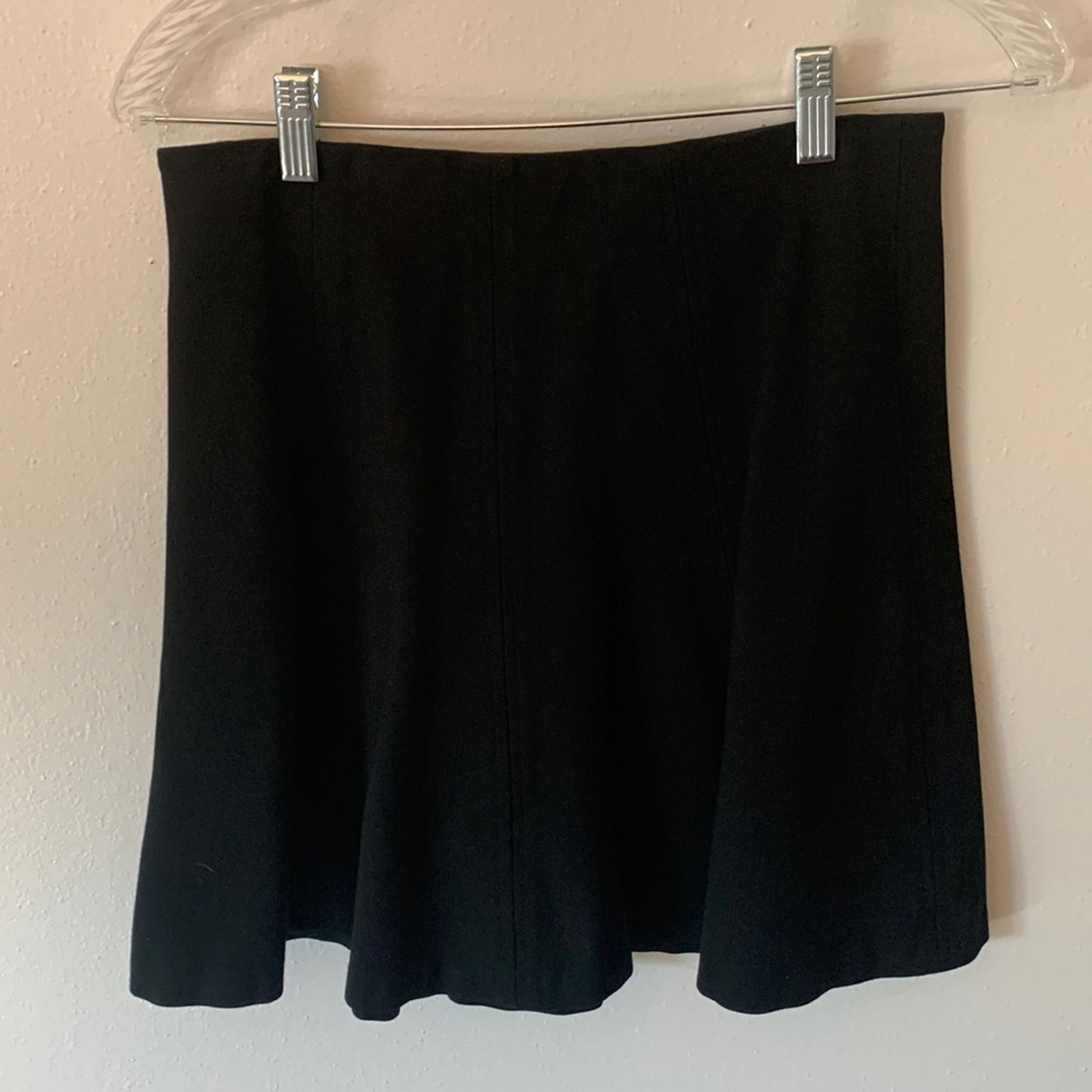 Loft black a-line skirt